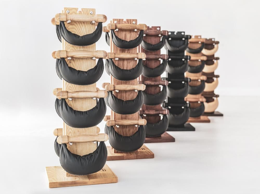 NOHRD SwingBells handcrafted leather free weights
