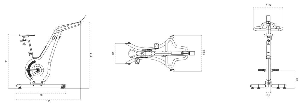 NOHRD Bike dimensions