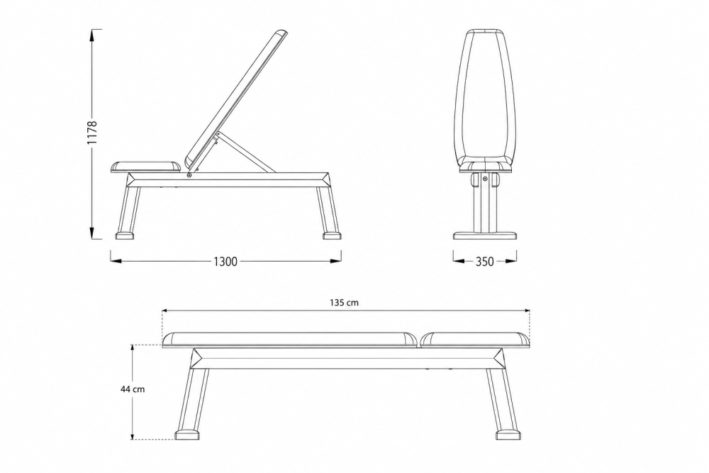 NOHRD WeightBench dimensions