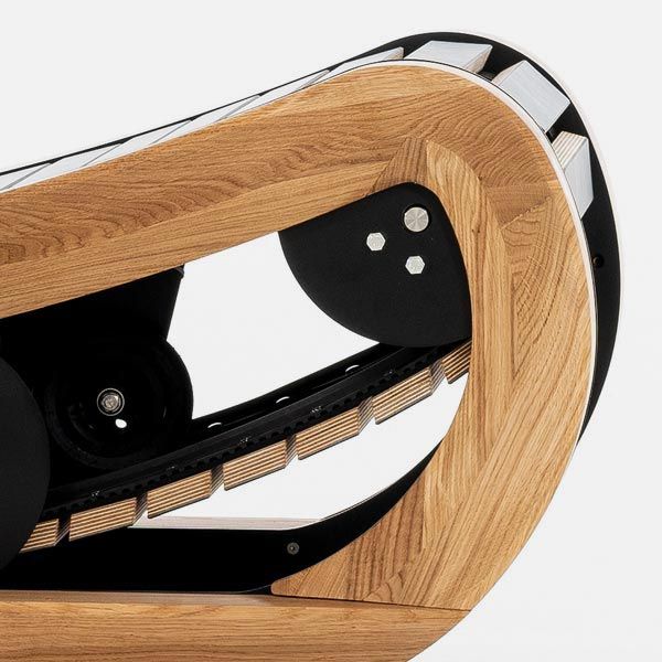 Solid hardwood frame
