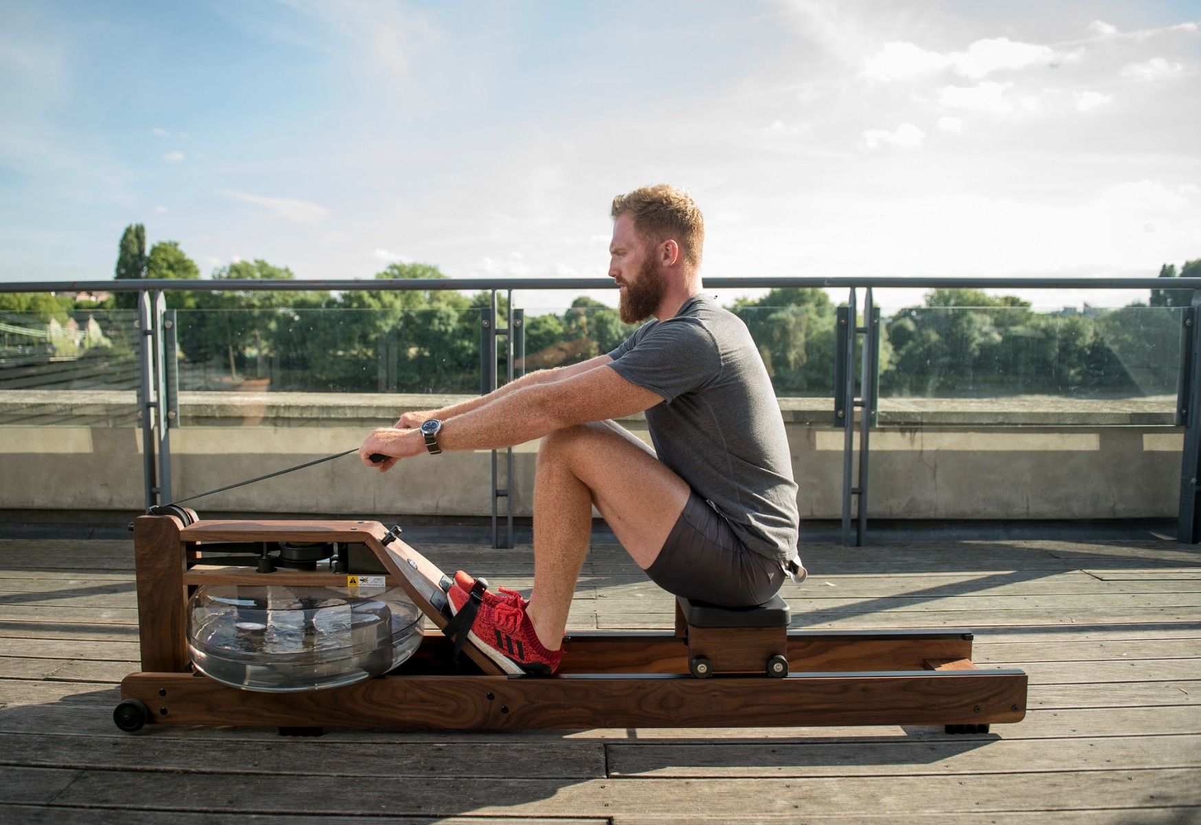 Rowing sales machine stretches