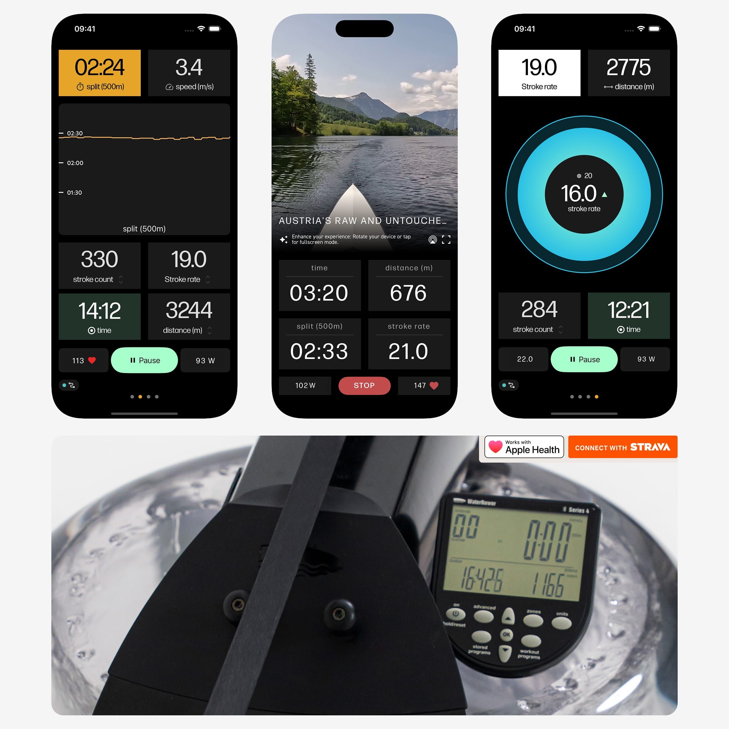 WaterRower M1 performance monitor